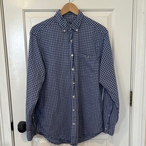 Vineyard Vines Blue and White Gingham Shirt